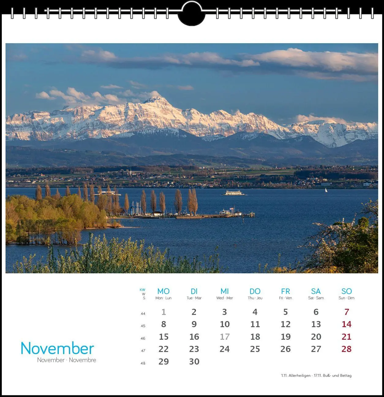 Bild: 9783861926092 | Bodensee 2027 | Postkarten-Tischkalender | Holger Spiering | Kalender