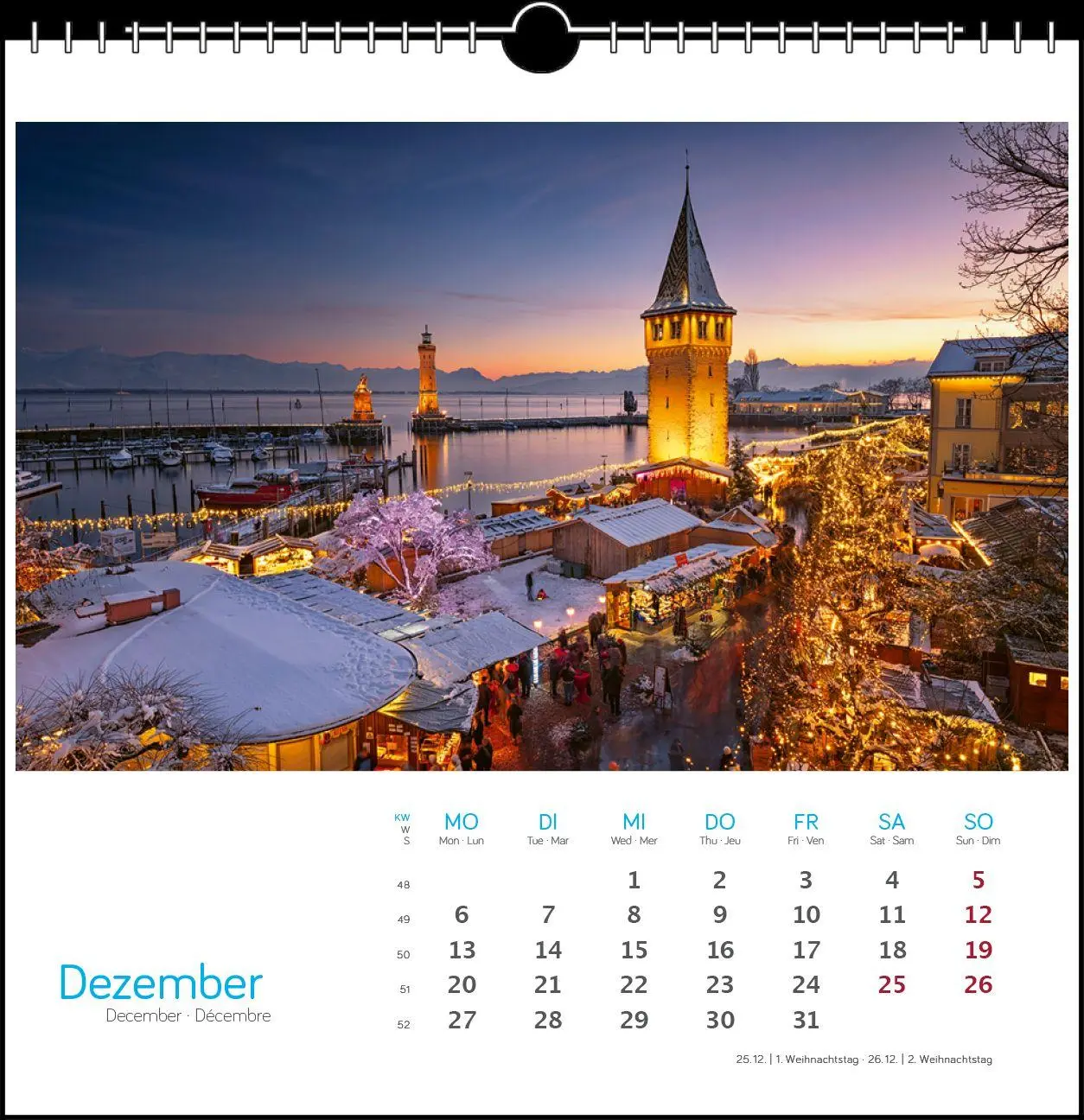 Bild: 9783861926092 | Bodensee 2027 | Postkarten-Tischkalender | Holger Spiering | Kalender