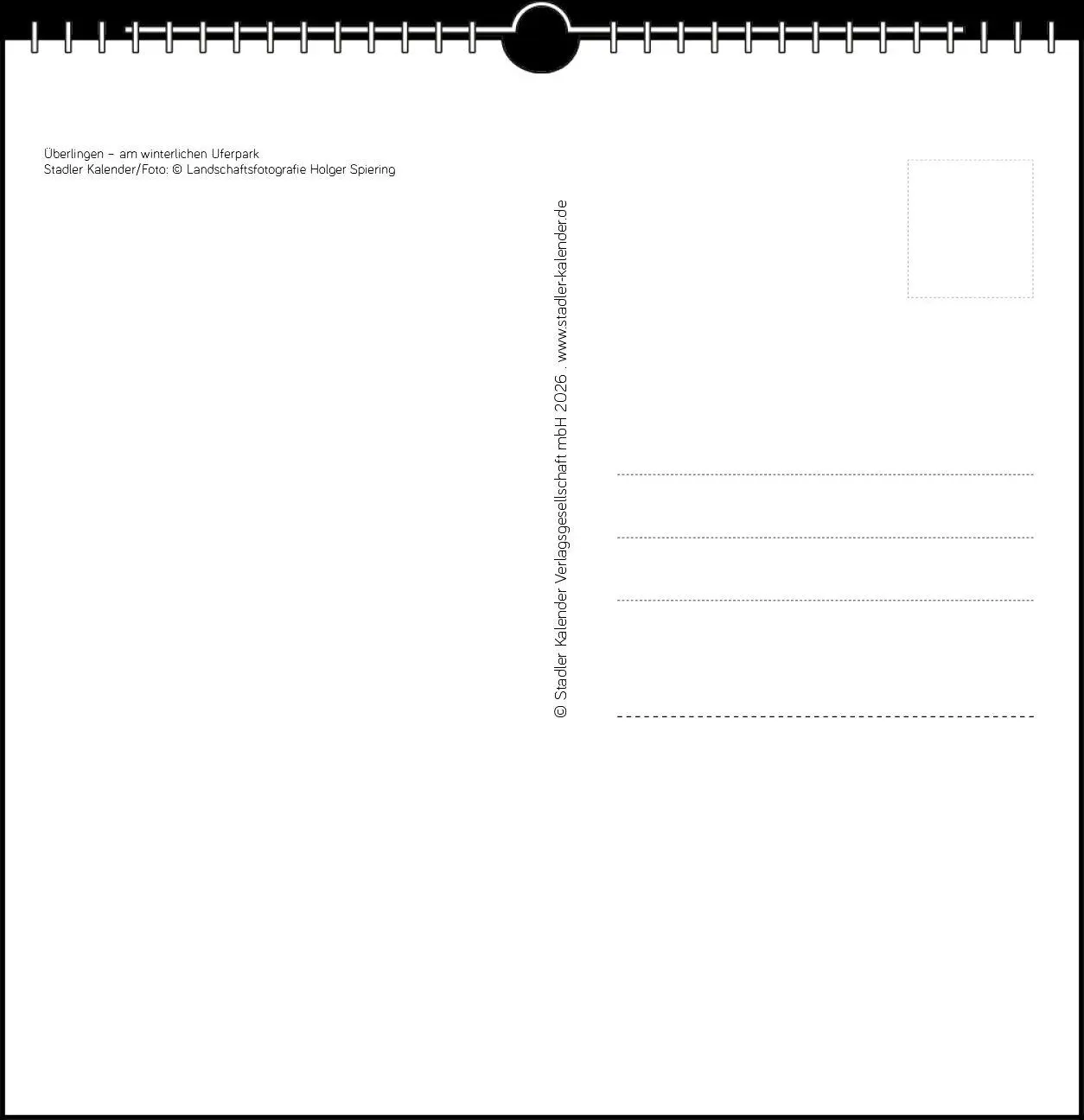 Bild: 9783861926092 | Bodensee 2027 | Postkarten-Tischkalender | Holger Spiering | Kalender