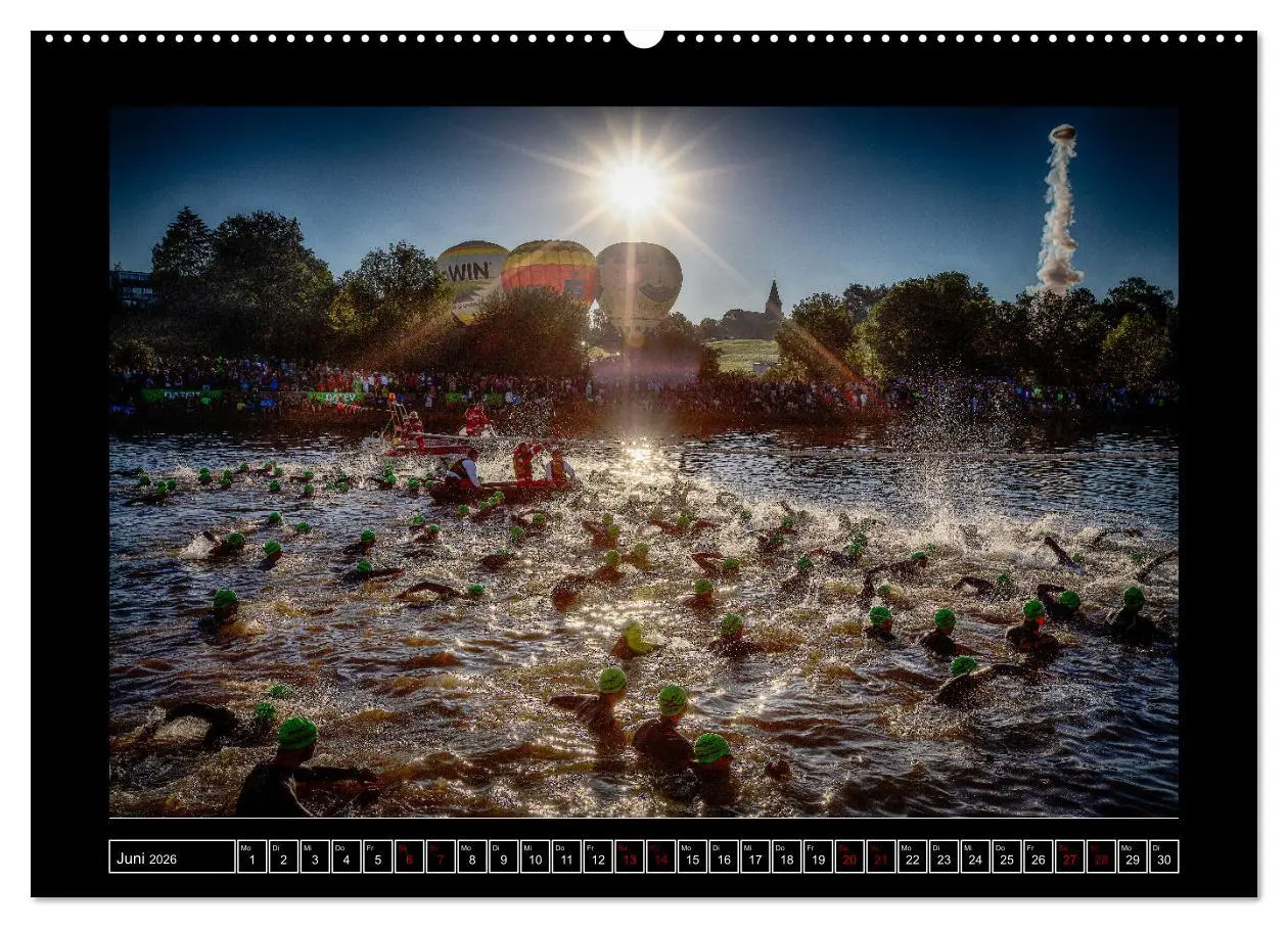 Bild: 9783457476192 | TRIATHLON Impressionen (Wandkalender 2026 DIN A2 quer), CALVENDO...