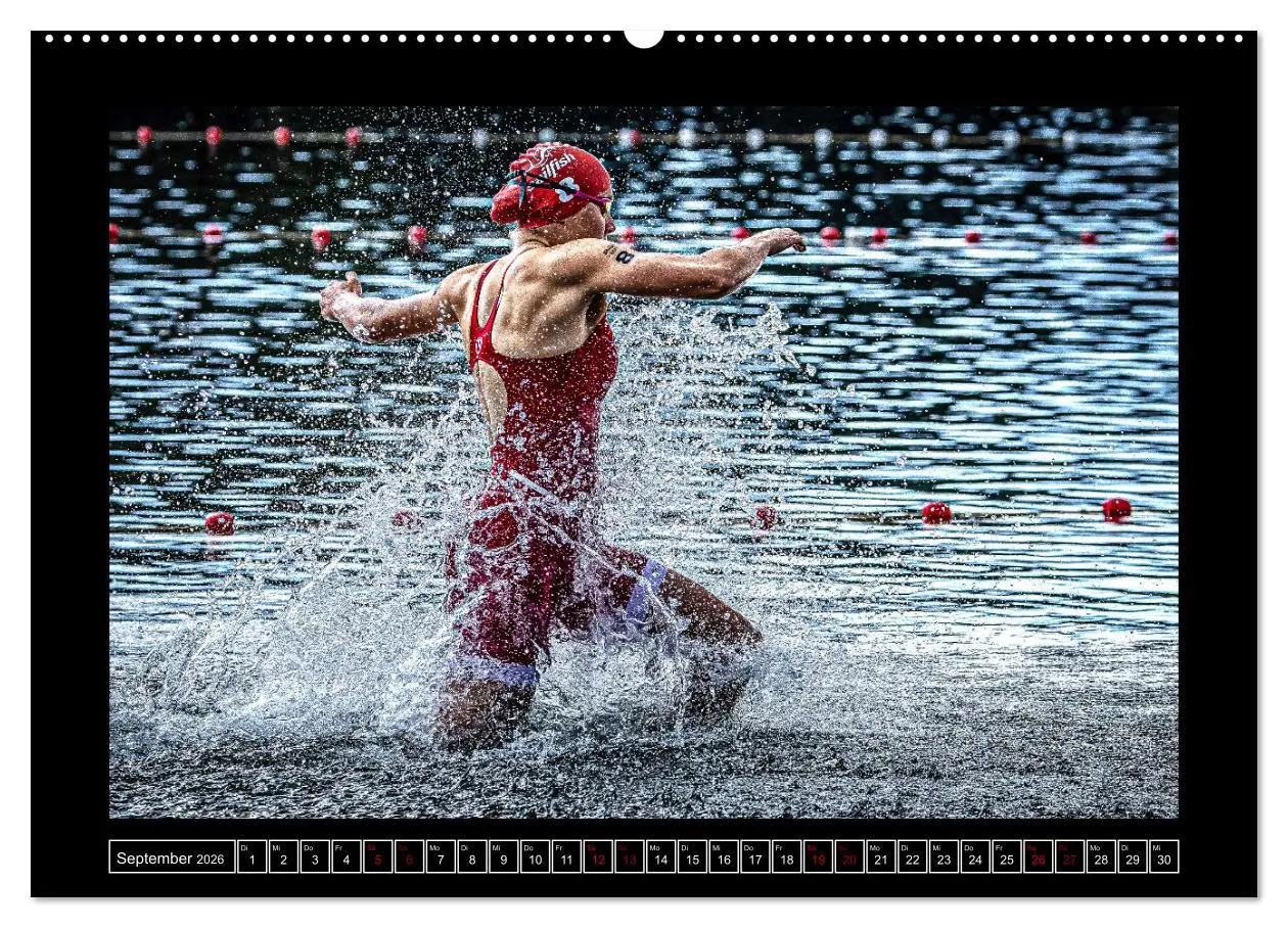 Bild: 9783457476192 | TRIATHLON Impressionen (Wandkalender 2026 DIN A2 quer), CALVENDO...