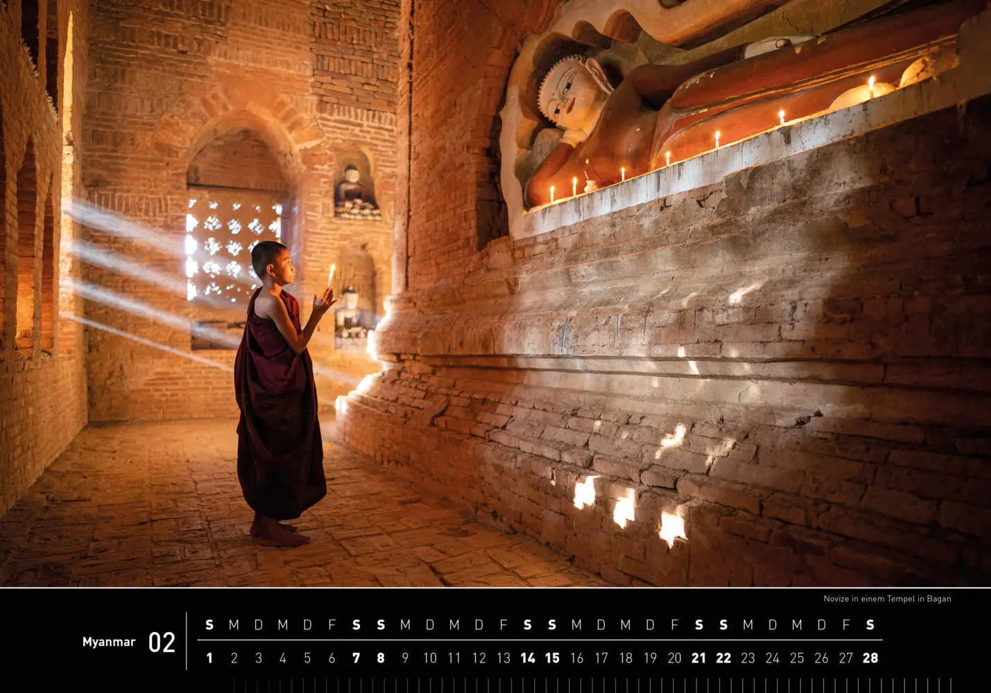 Bild: 9783968556192 | Myanmar Premiumkalender 2026 | Stefan Tschumi | Kalender | 14 S.