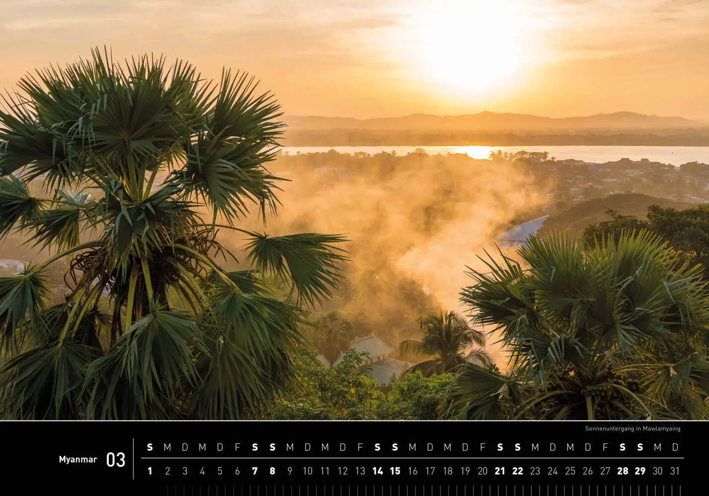 Bild: 9783968556192 | Myanmar Premiumkalender 2026 | Stefan Tschumi | Kalender | 14 S.