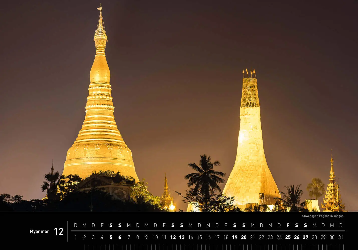 Bild: 9783968556192 | Myanmar Premiumkalender 2026 | Stefan Tschumi | Kalender | 14 S.