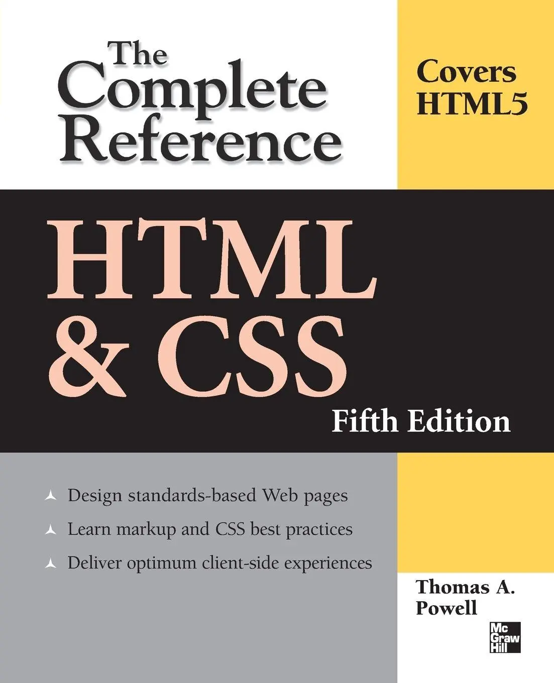 Cover: 9780071496292 | HTML &amp; CSS | The Complete Reference, Fifth Edition | Thomas Powell