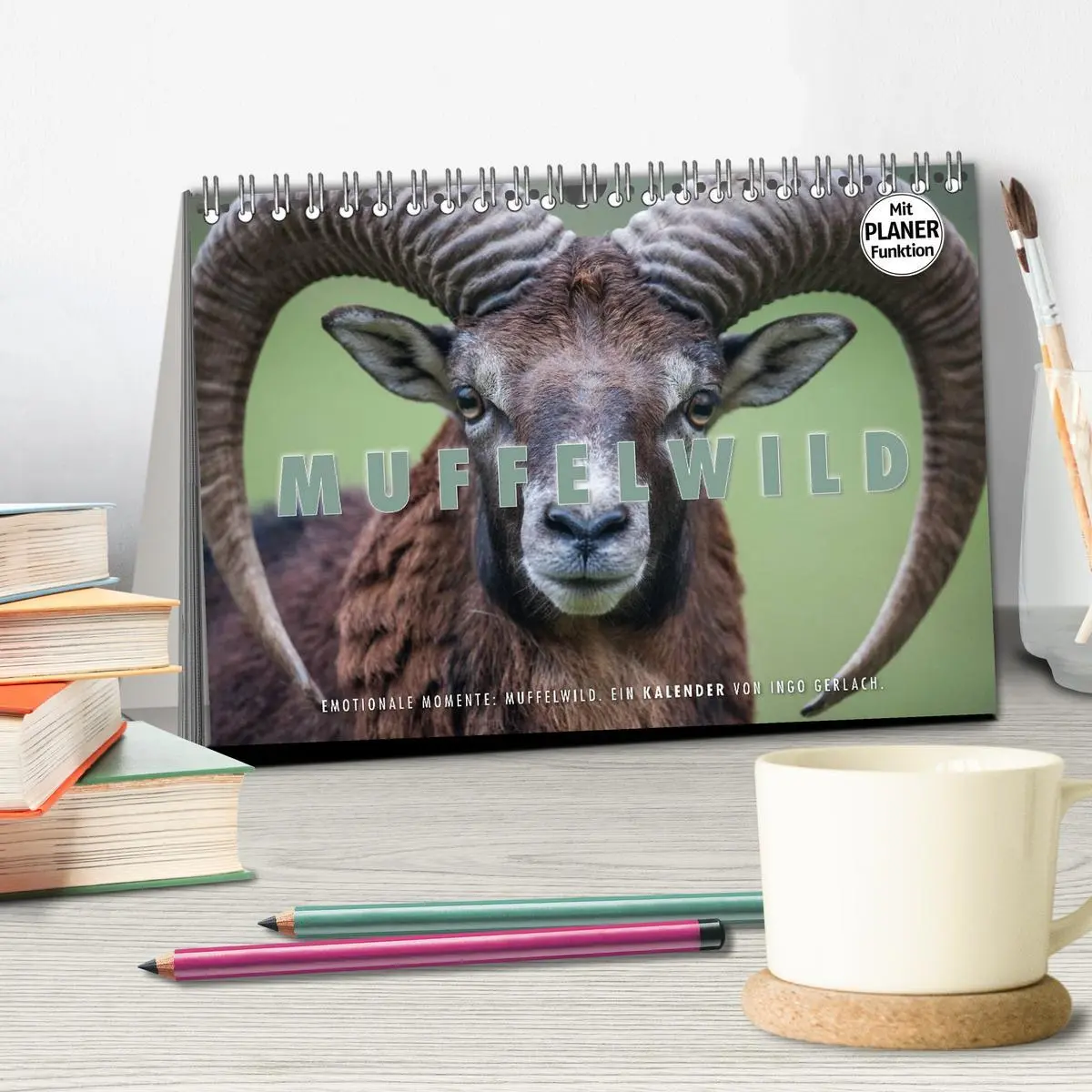 Bild: 9783516006292 | Emotionale Momente: Muffelwild. (Tischkalender 2026 DIN A5 quer),...