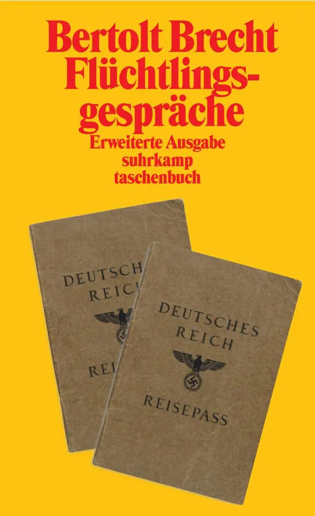 Cover: 9783518396292 | Flüchtlingsgespräche | Bertolt Brecht | Taschenbuch | 152 S. | Deutsch