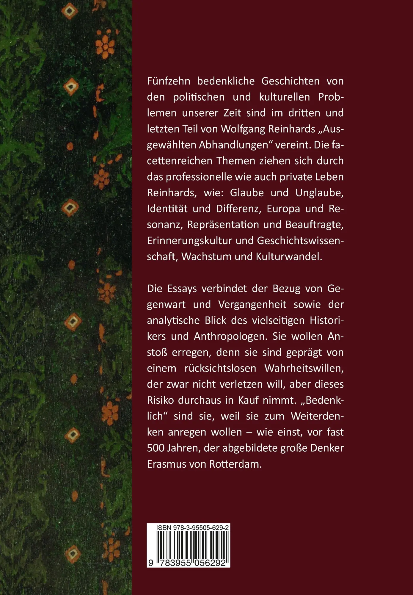 Rückseite: 9783955056292 | Bedenkliche Geschichten von menschlichem Verhalten | Wolfgang Reinhard