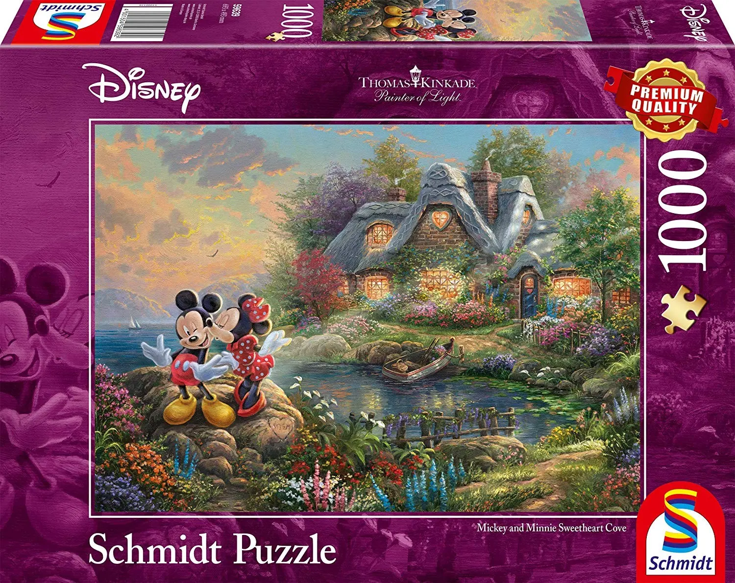 Cover: 4001504596392 | Disney Mickey and Minnie Sweethearts Cove | Thomas Kinkade | Puzzle