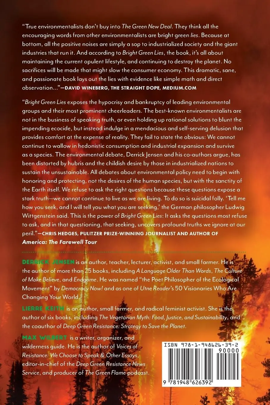 Rückseite: 9781948626392 | Bright Green Lies | Derrick Jensen (u. a.) | Taschenbuch | Englisch