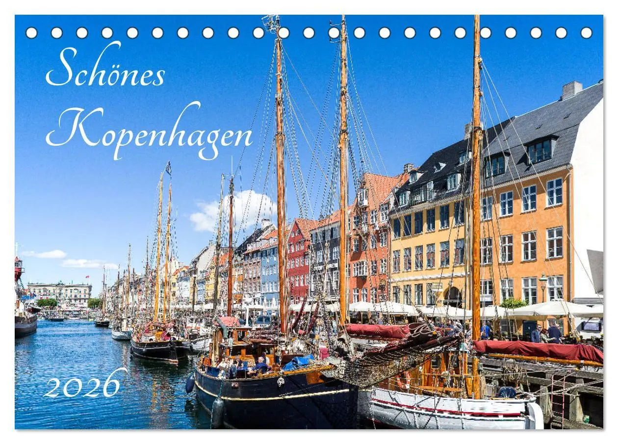 Cover: 9783457906392 | Schönes Kopenhagen (Tischkalender 2026 DIN A5 quer), CALVENDO...