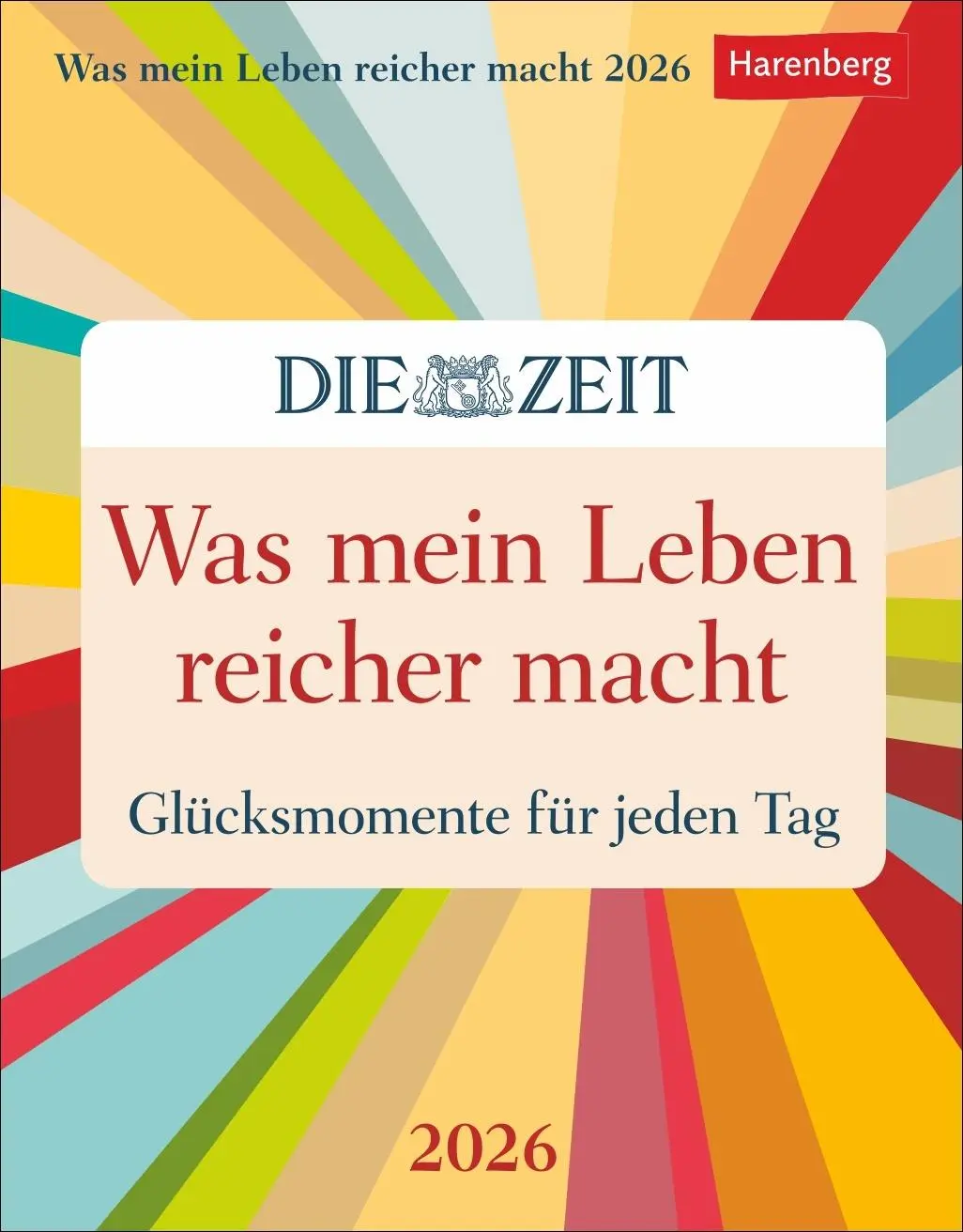Cover: 9783840036392 | Was mein Leben reicher macht Tagesabreißkalender 2026 -...