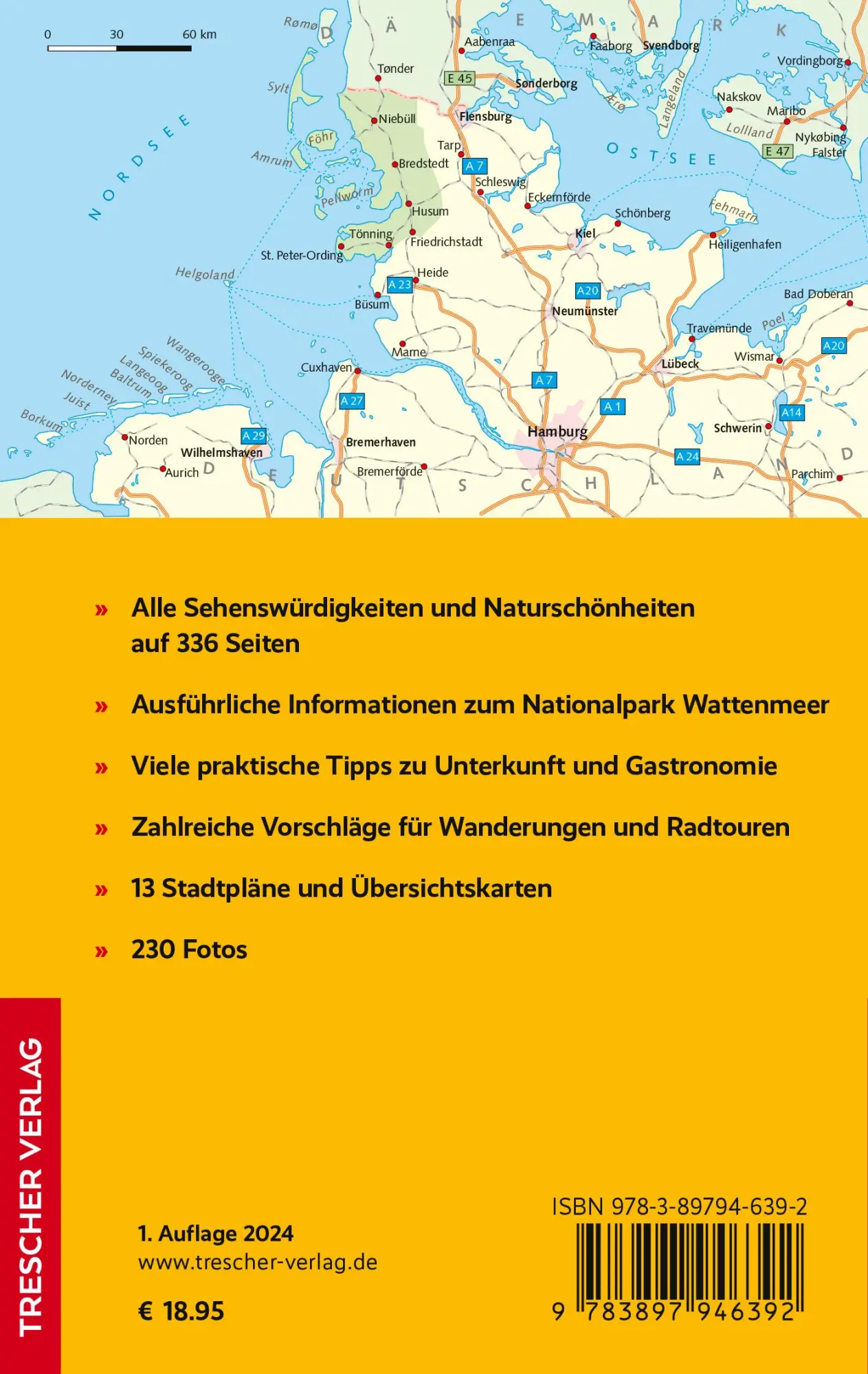 Rückseite: 9783897946392 | TRESCHER Reiseführer Nordfriesland | Bürte Lachenmann | Taschenbuch