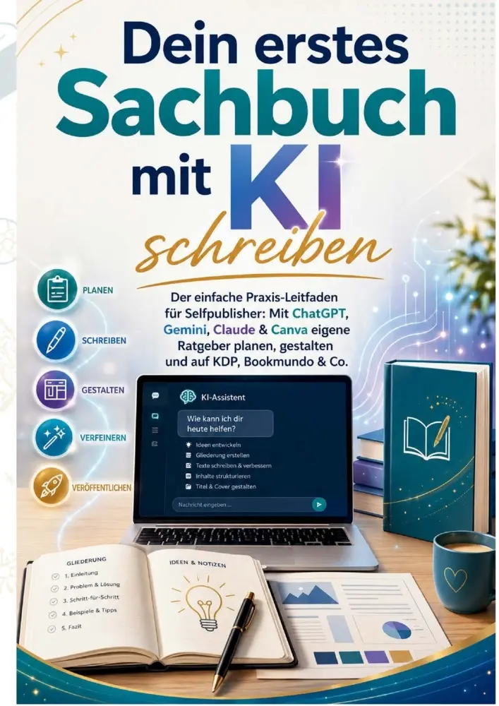 Cover: 9789403916392 | Dein erstes Sachbuch mit KI schreiben: Der einfache...