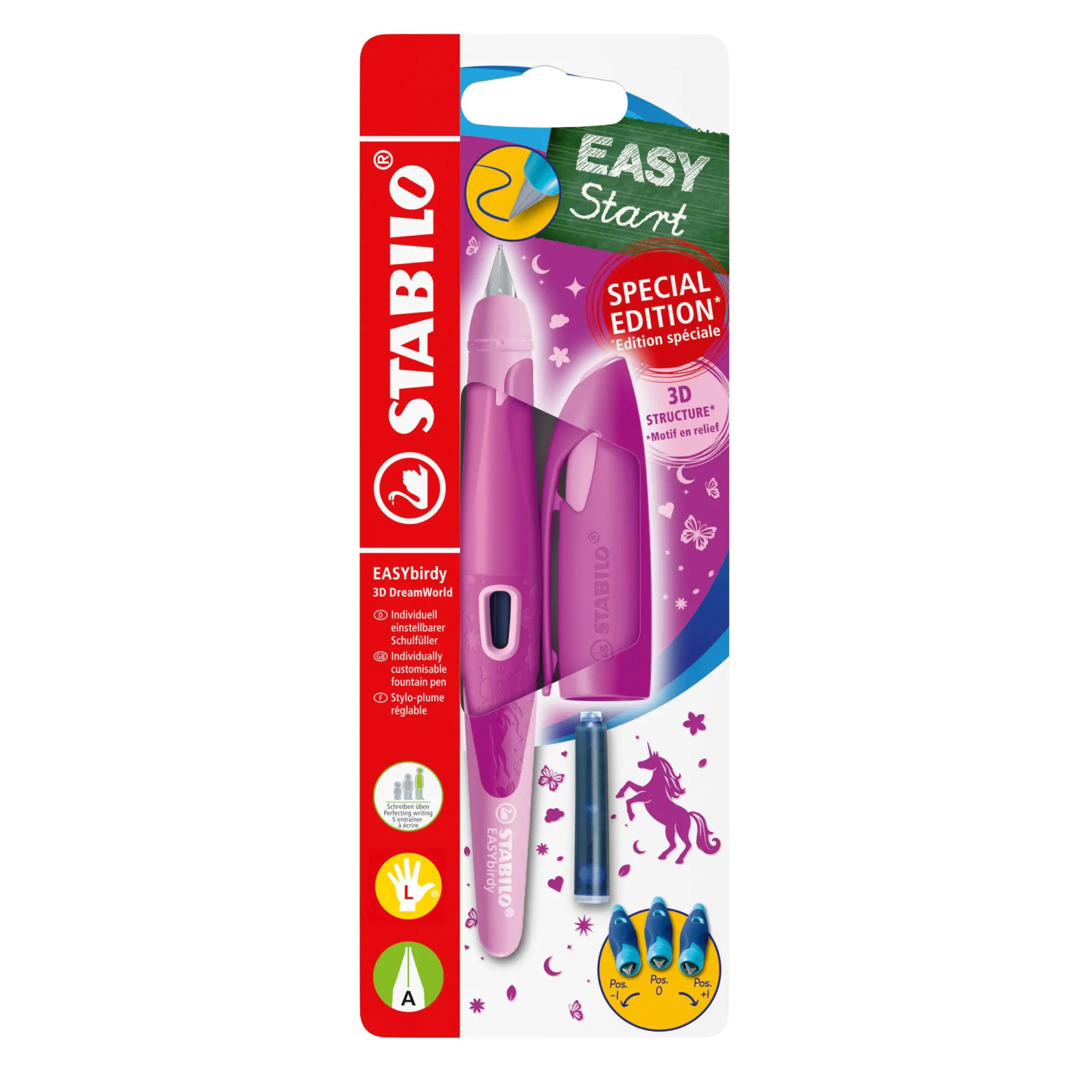 Cover: 4006381616492 | STABILO Füller EASYbirdy 3D DreamWorld Special Edition pink, für...