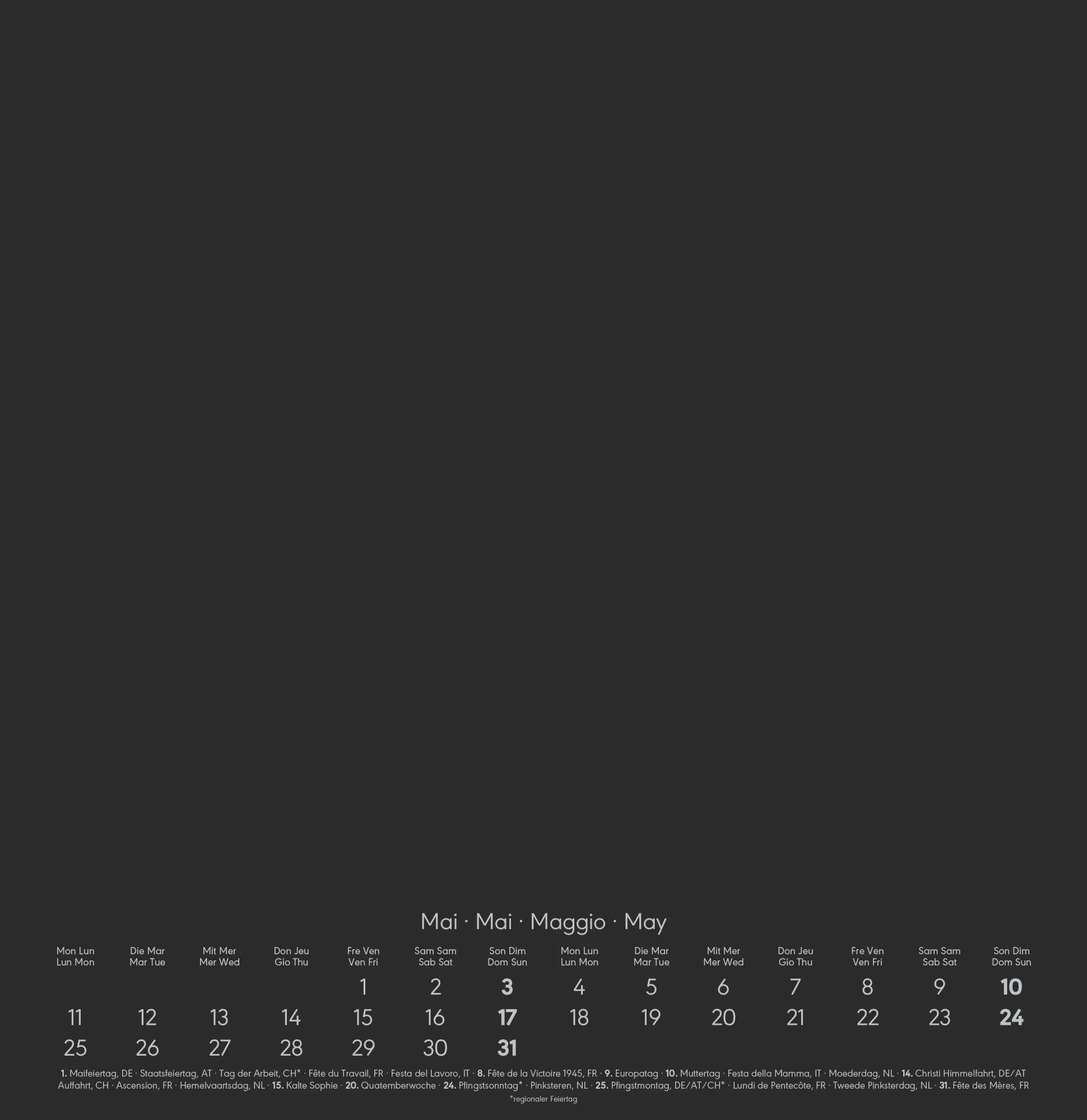 Bild: 4069095006492 | Kreativ-Kalender schwarz 2026 - 32 x 33 - Foto, Malen, Basteln -...