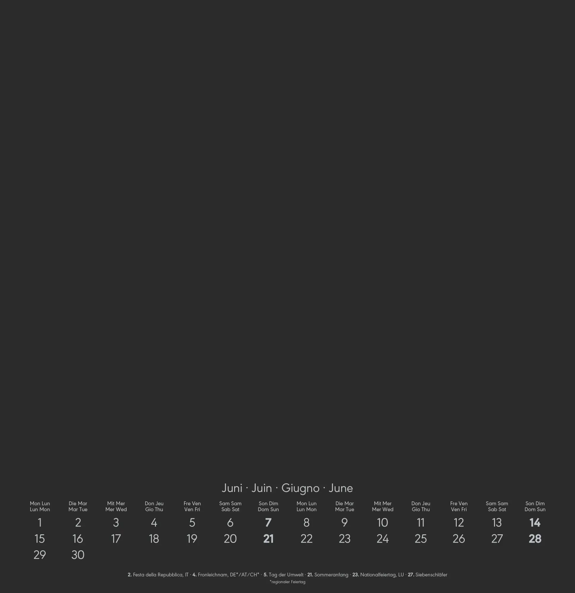 Bild: 4069095006492 | Kreativ-Kalender schwarz 2026 - 32 x 33 - Foto, Malen, Basteln -...