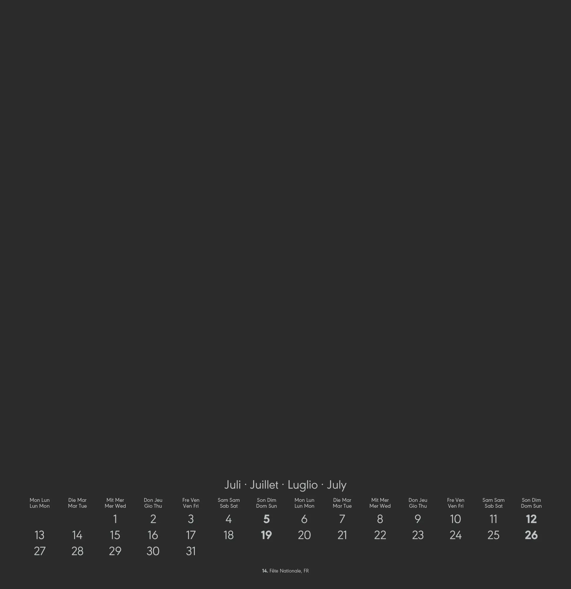 Bild: 4069095006492 | Kreativ-Kalender schwarz 2026 - 32 x 33 - Foto, Malen, Basteln -...