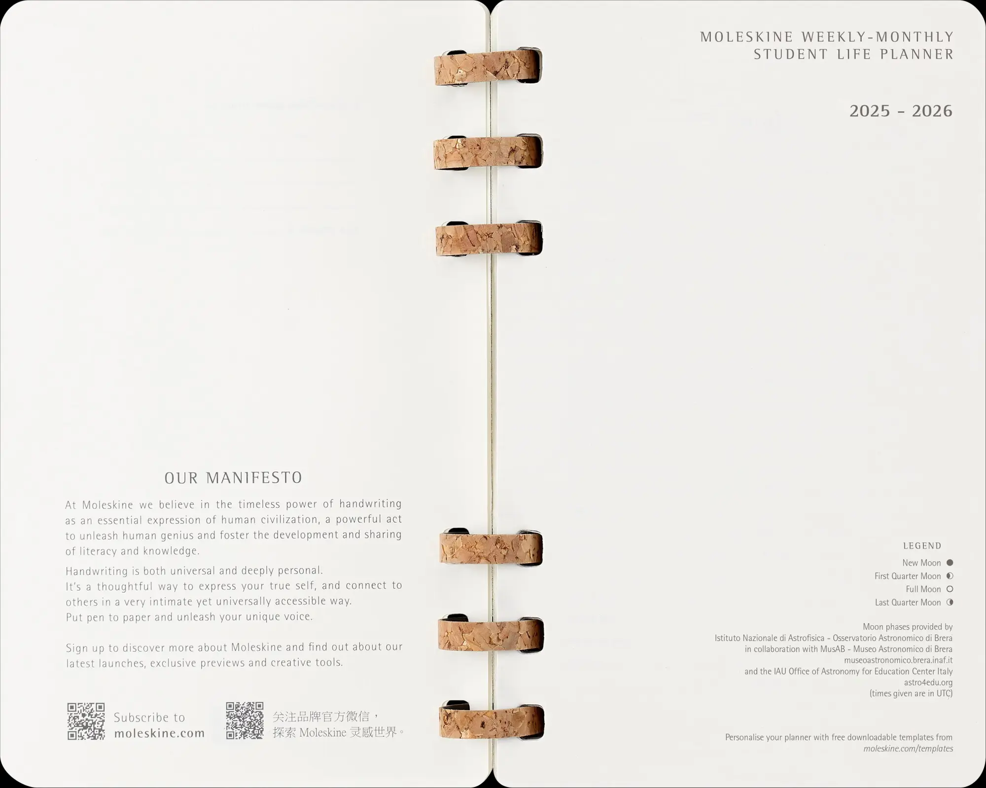 Bild: 8056999276492 | Moleskine 12 Monate Studienplaner mit Spiralbindung 2026, L/A5,...