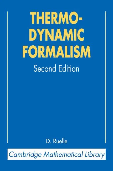 Cover: 9780521546492 | Thermodynamic Formalism | David Ruelle | Taschenbuch | Englisch | 2012