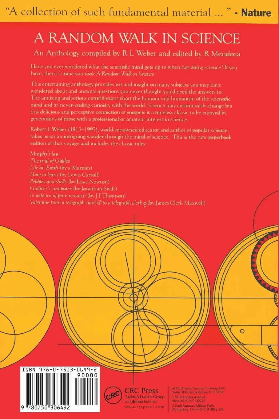 Rückseite: 9780750306492 | A Random Walk in Science | Robert L. Weber (u. a.) | Taschenbuch