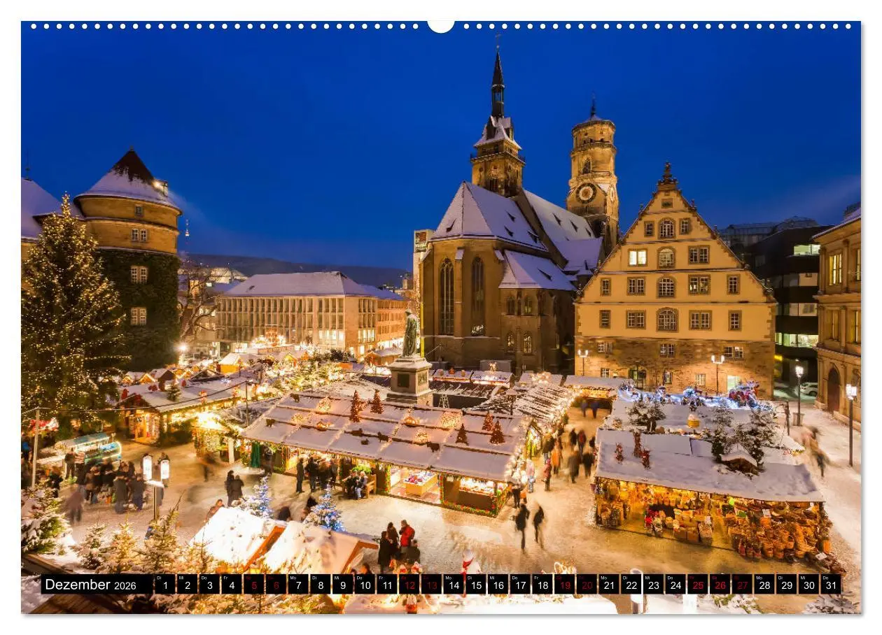 Bild: 9783457686492 | Ein Jahr STUTTGART (hochwertiger Premium Wandkalender 2026 DIN A2...