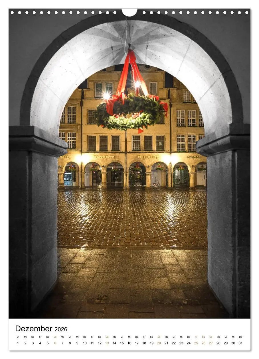 Bild: 9783516396492 | Münster - erstrahlt bei Nacht (Wandkalender 2026 DIN A3 hoch),...