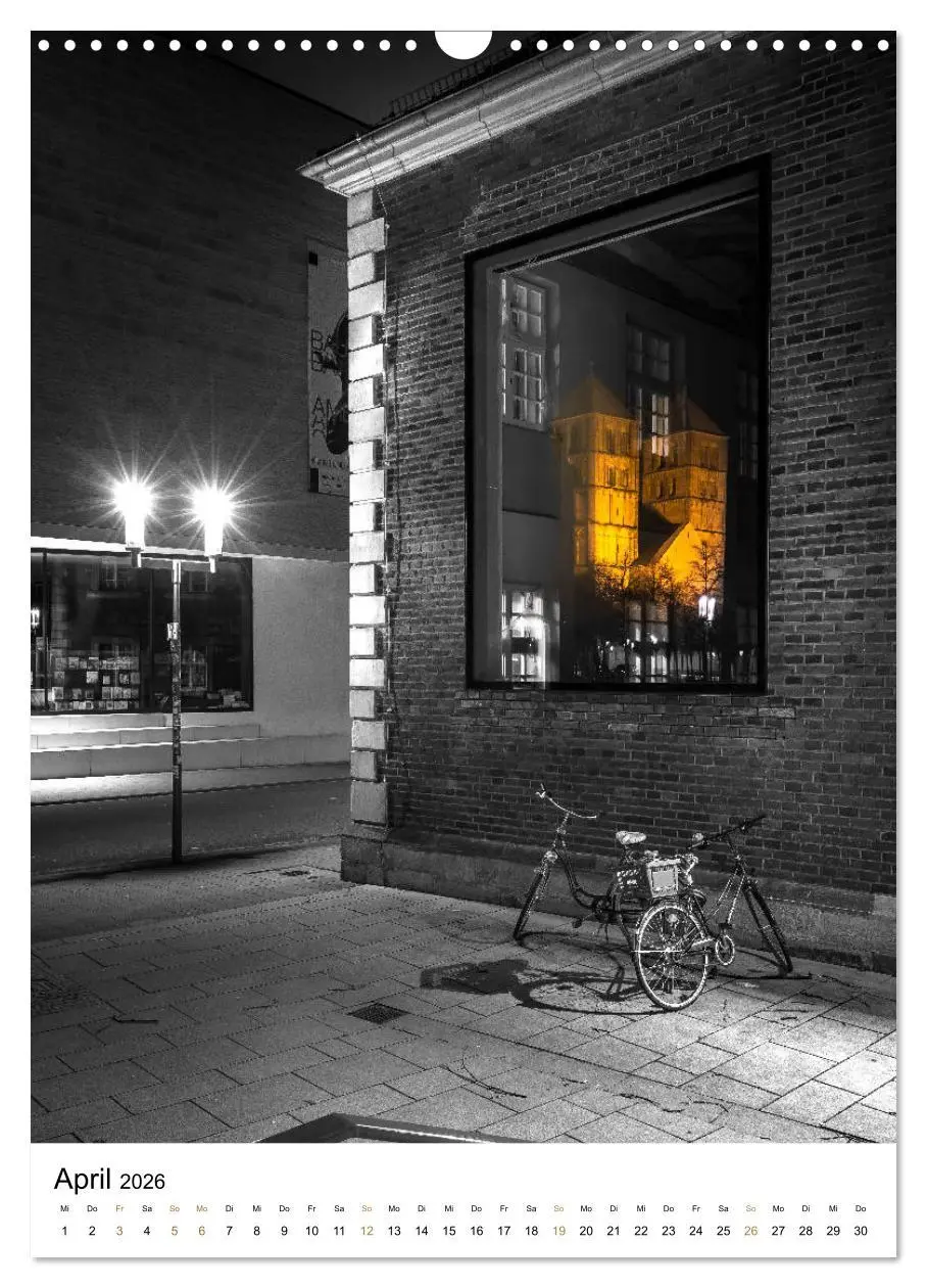 Bild: 9783516396492 | Münster - erstrahlt bei Nacht (Wandkalender 2026 DIN A3 hoch),...