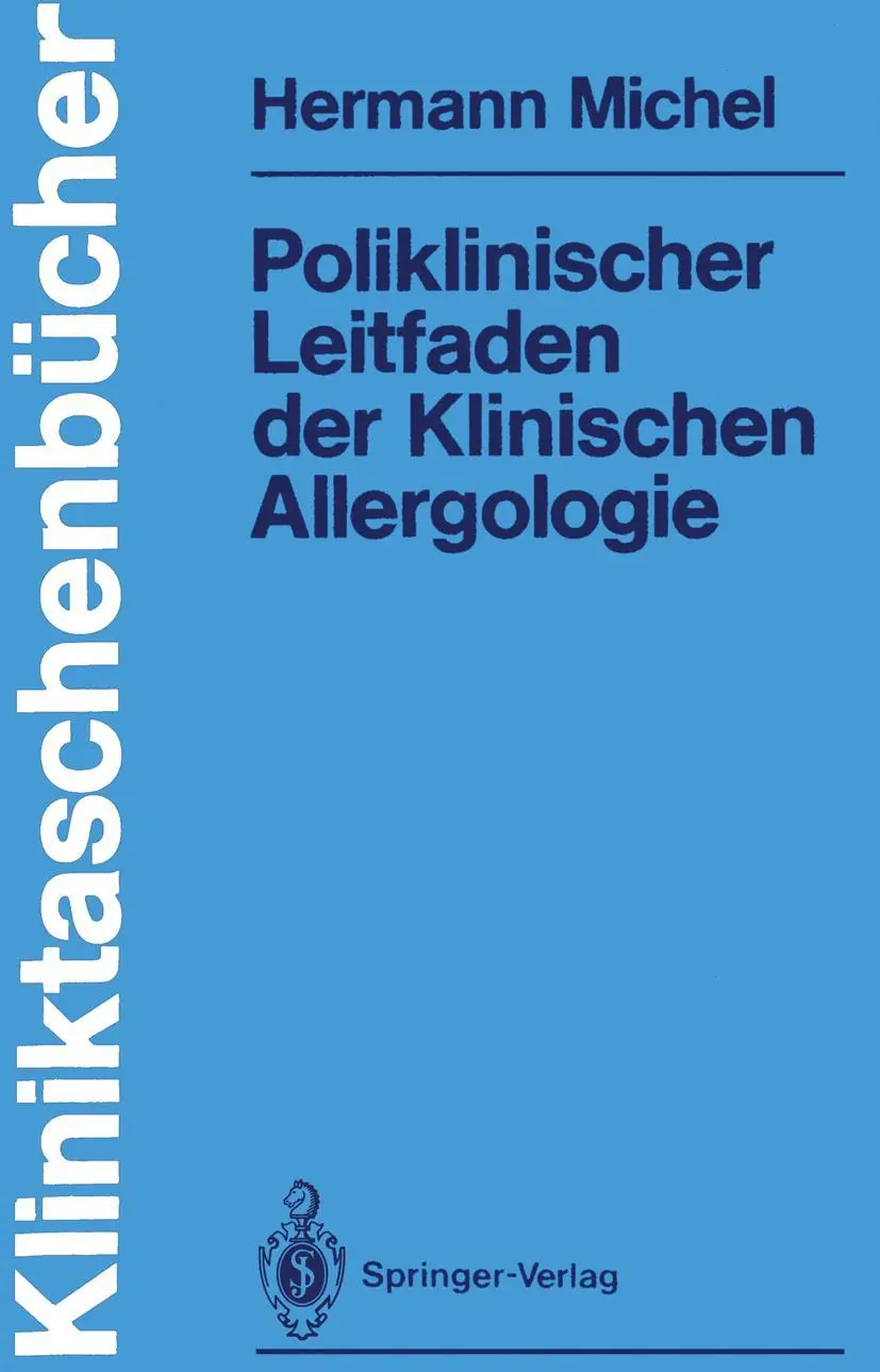 Cover: 9783540116592 | Poliklinischer Leitfaden der Klinischen Allergologie | Hermann Michel