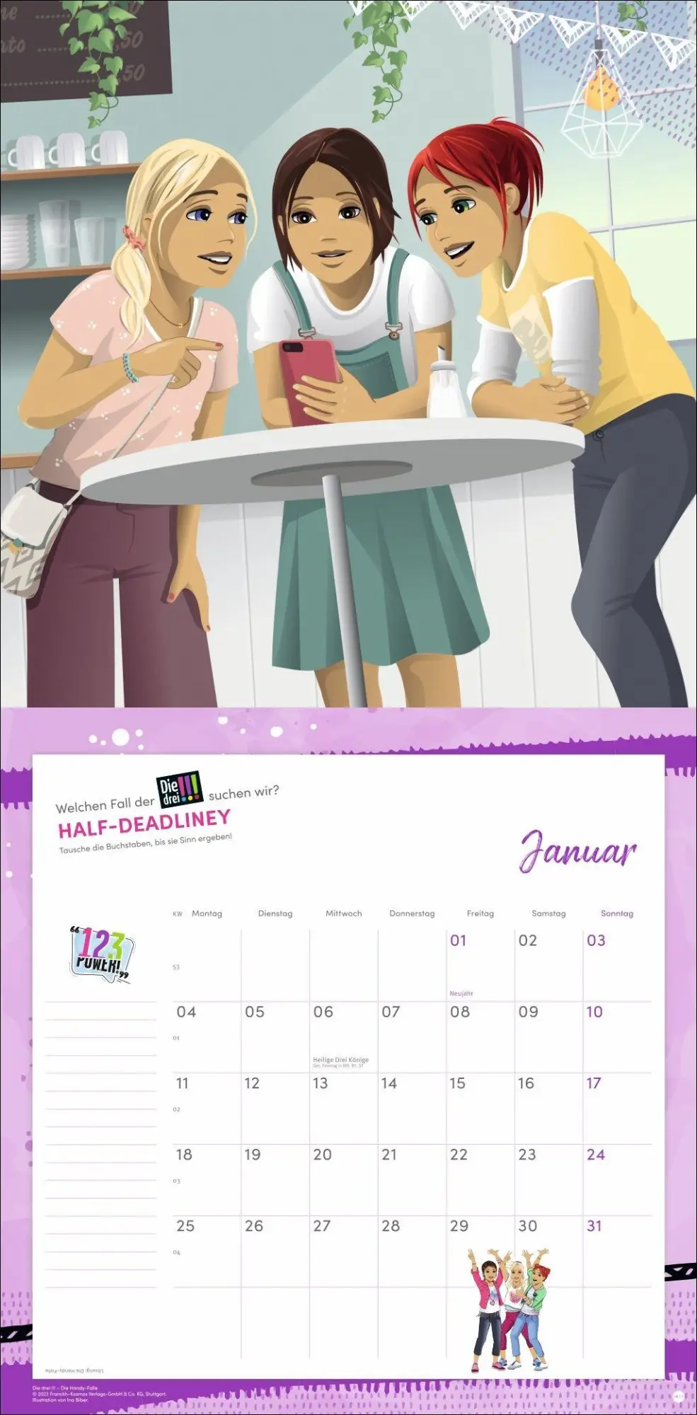 Bild: 9783756416592 | Die drei !!! Broschurkalender 2027 | Kalender | 28 S. | Deutsch | 2027