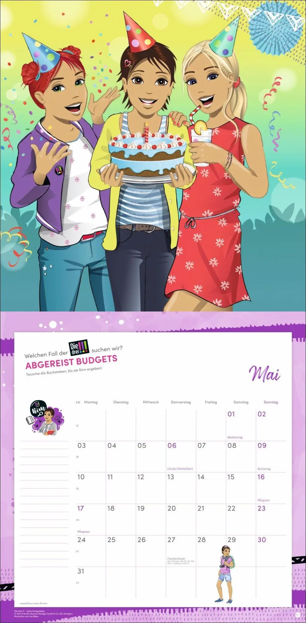 Bild: 9783756416592 | Die drei !!! Broschurkalender 2027 | Kalender | 28 S. | Deutsch | 2027