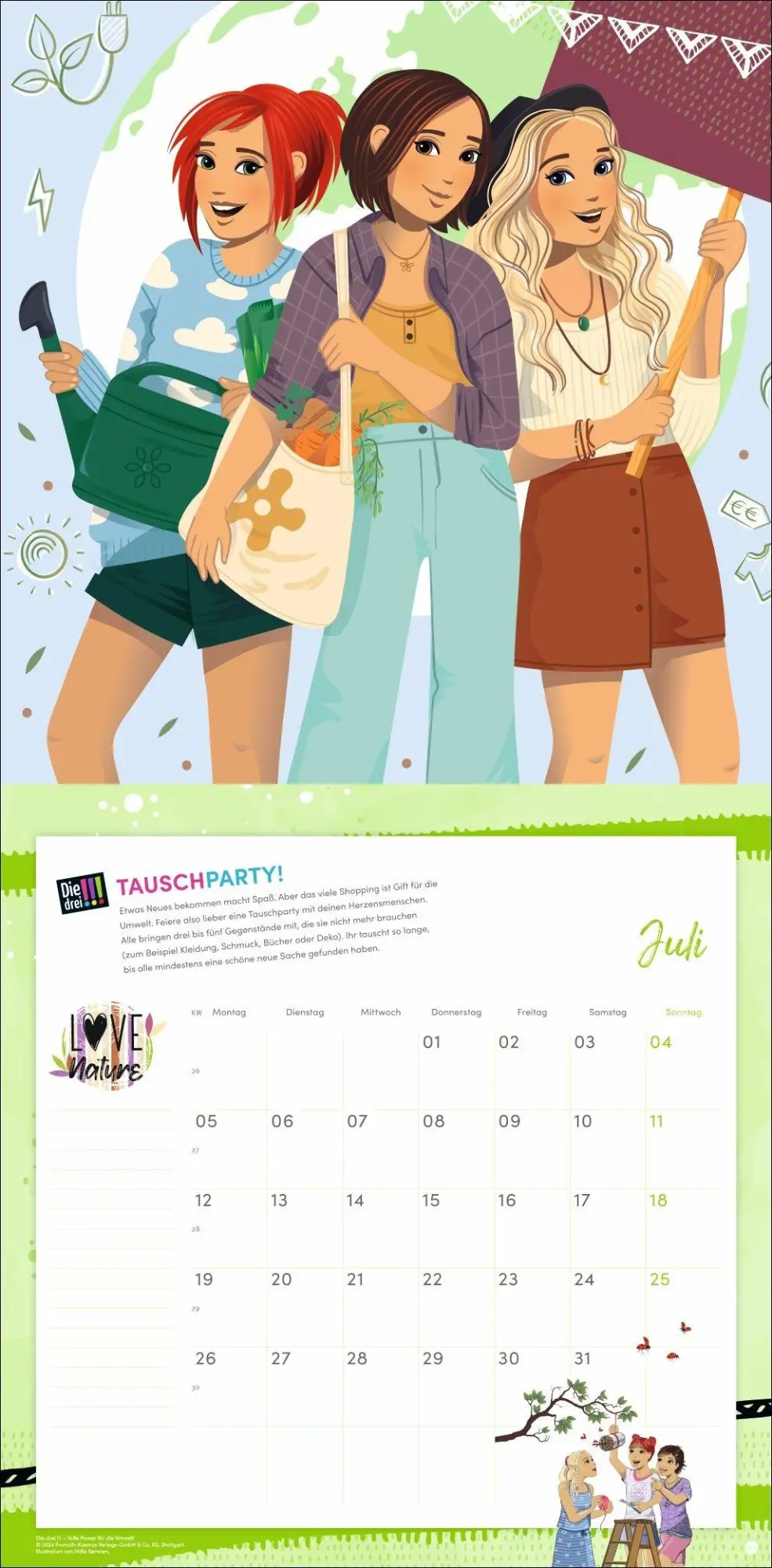 Bild: 9783756416592 | Die drei !!! Broschurkalender 2027 | Kalender | 28 S. | Deutsch | 2027