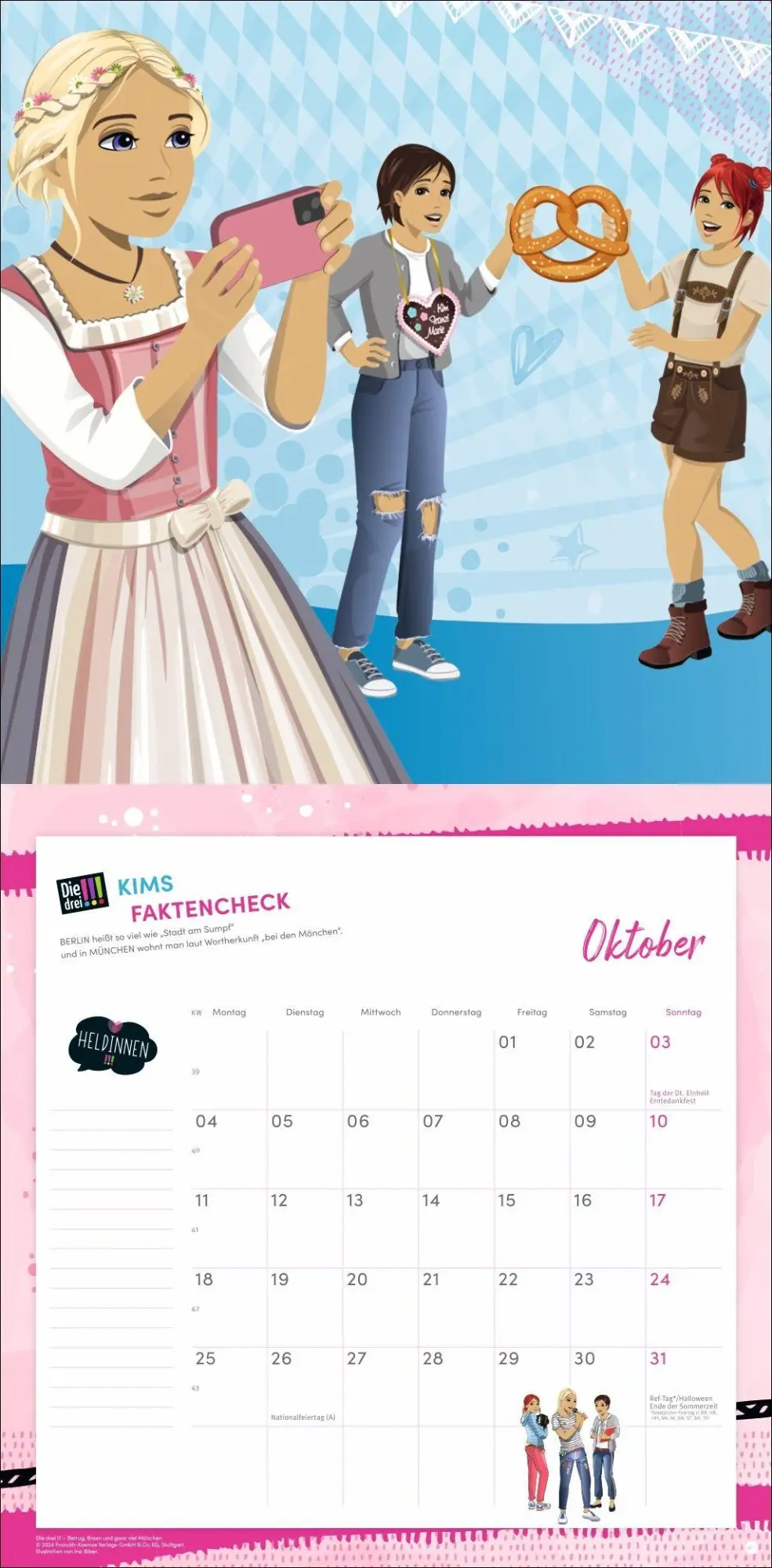 Bild: 9783756416592 | Die drei !!! Broschurkalender 2027 | Kalender | 28 S. | Deutsch | 2027