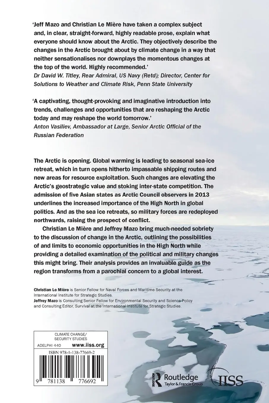 Rückseite: 9781138776692 | Arctic Opening | Insecurity And Opportunity | Lemiere (u. a.) | Buch