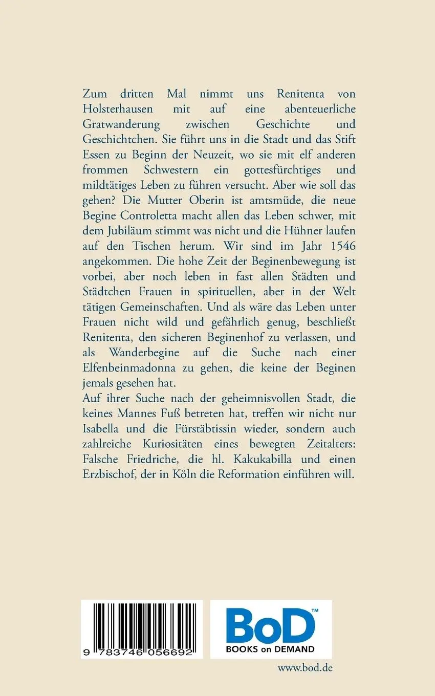 Rückseite: 9783746056692 | Die Elfenbeinmadonna | Die Abenteuer der Begine Renitenta Bd. 3 | Buch