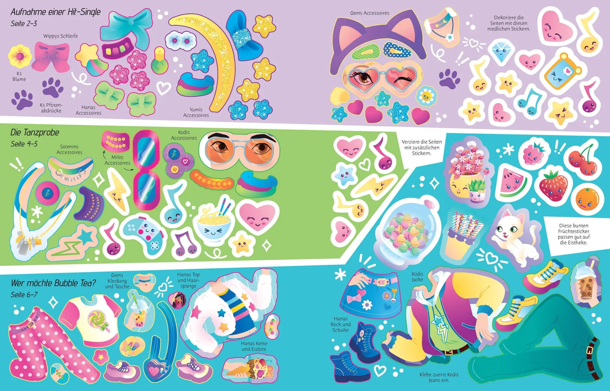 Bild: 9781035706792 | Mein Anziehpuppen-Stickerbuch: K-Pop | Lesley Sims | Taschenbuch