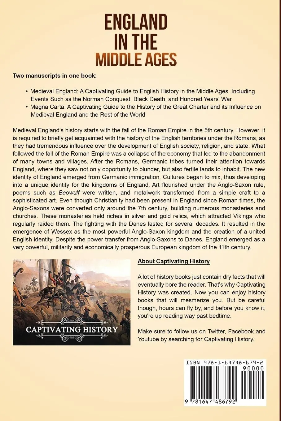 Rückseite: 9781647486792 | England in the Middle Ages | Captivating History | Taschenbuch | 2020