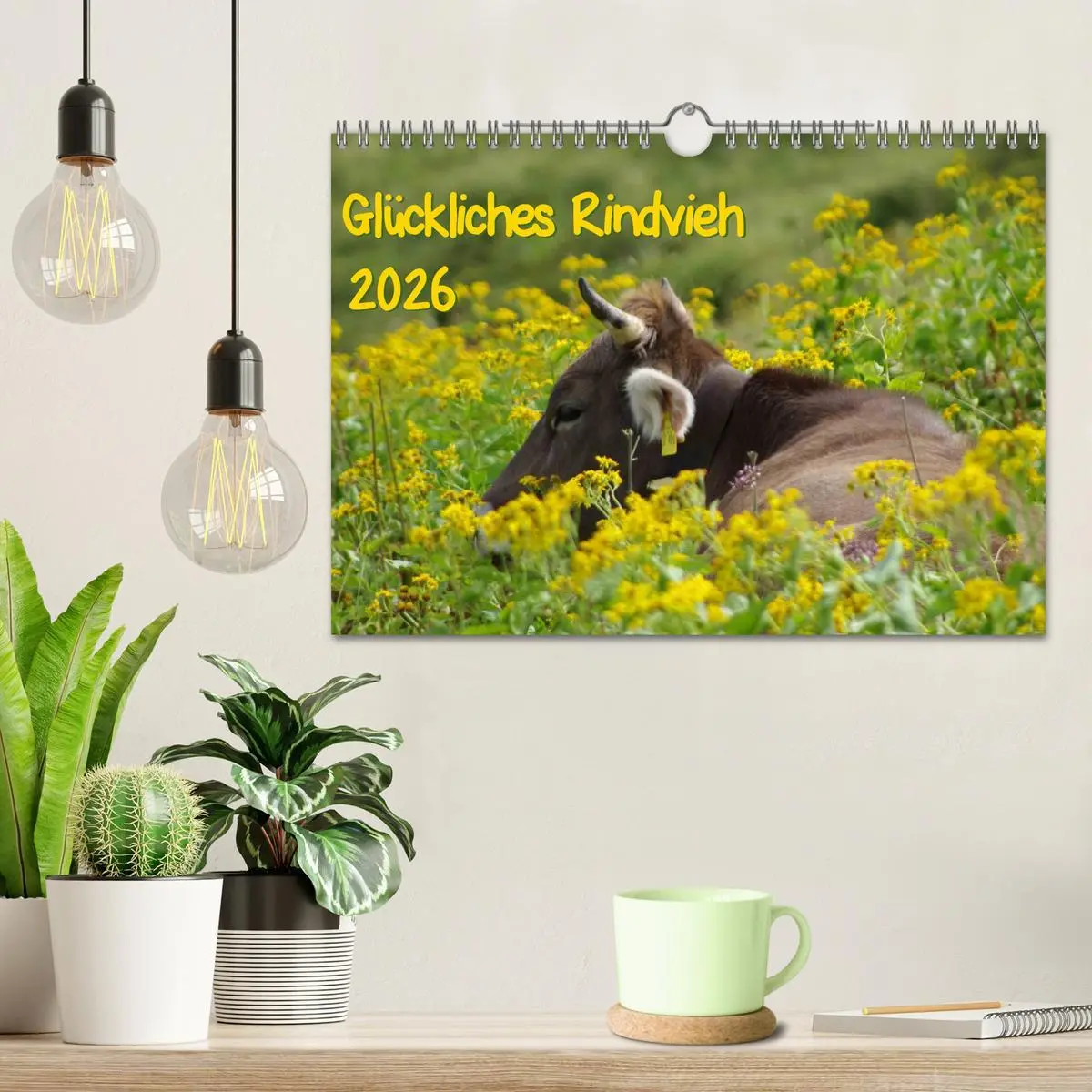 Bild: 9783457966792 | Glückliches Rindvieh 2026 (Wandkalender 2026 DIN A4 quer), CALVENDO...