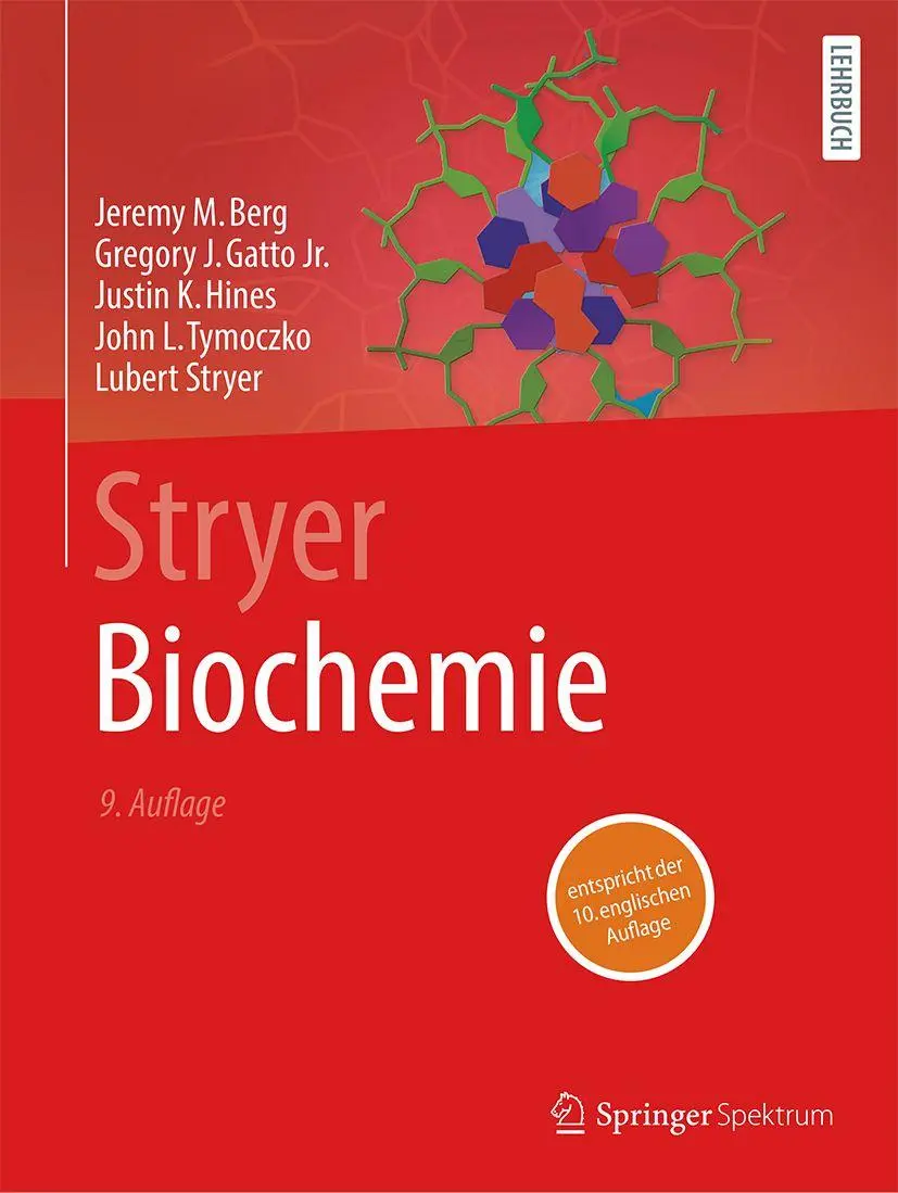 Cover: 9783662726792 | Stryer Biochemie | Jeremy M. Berg (u. a.) | Buch | Spektrum Lehrbuch