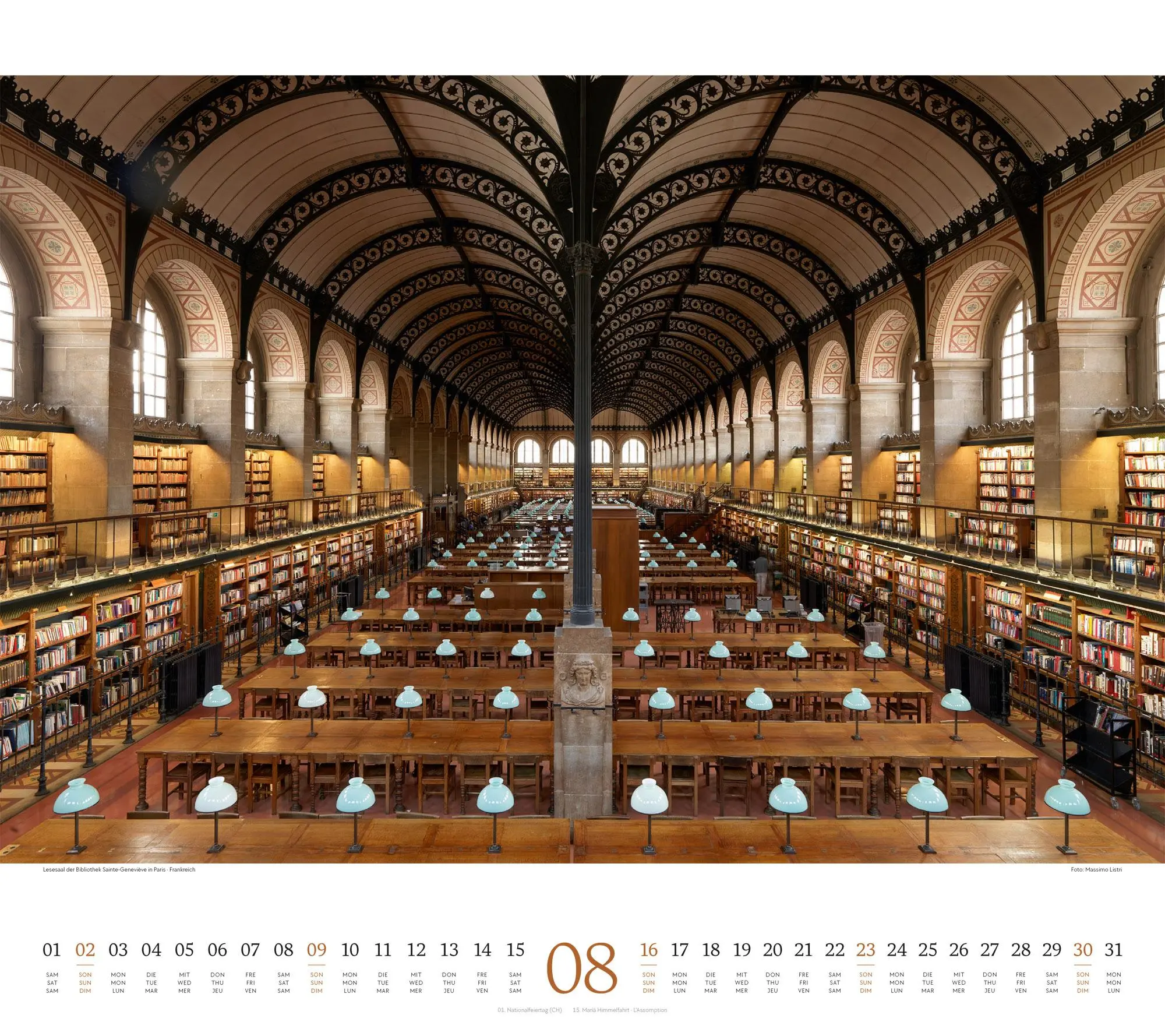 Bild: 9783838426792 | Welt der Bücher Kalender 2026 | Ackermann Kunstverlag GmbH | Kalender