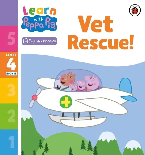 Cover: 9780241576892 | Learn with Peppa Phonics Level 4 Book 15 - Vet Rescue! (Phonics...