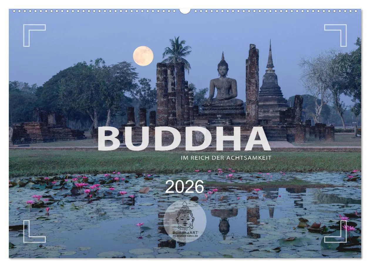 Cover: 9783457576892 | BUDDHA - Im Reich der Achtsamkeit (Wandkalender 2026 DIN A2 quer),...