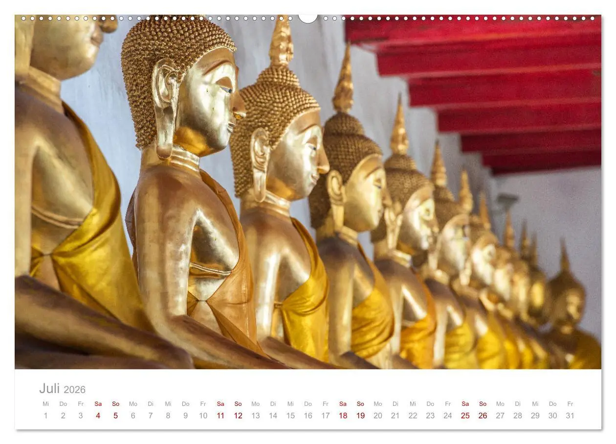 Bild: 9783457576892 | BUDDHA - Im Reich der Achtsamkeit (Wandkalender 2026 DIN A2 quer),...