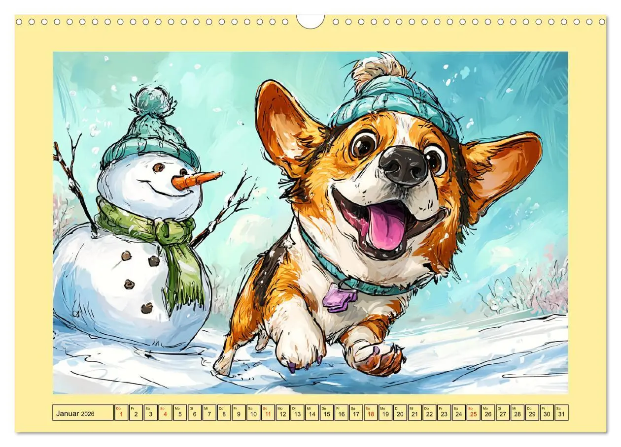 Bild: 9783516596892 | Lustige Corgis. Niedliche Cartoons von glücklichen Hunden...