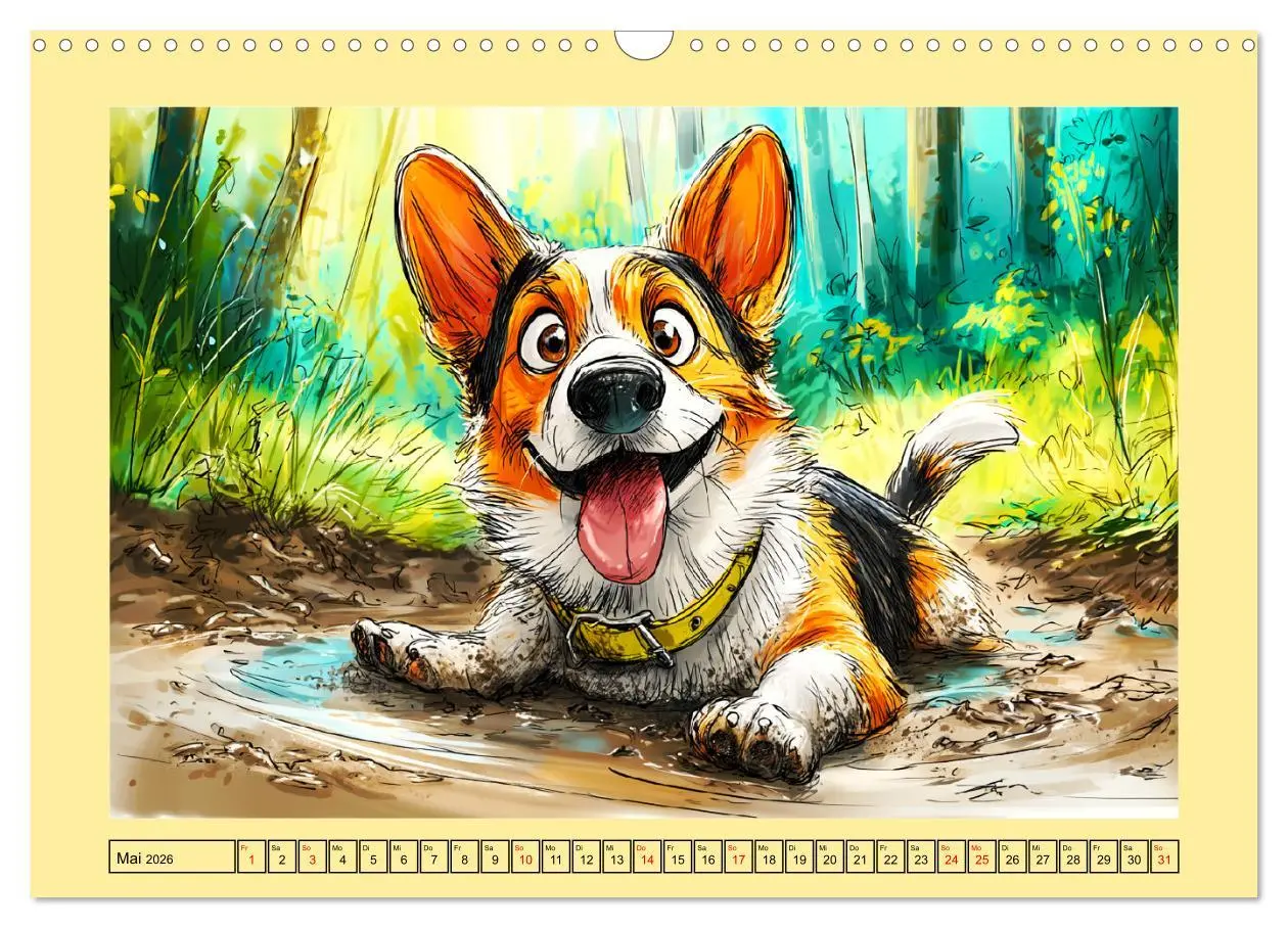 Bild: 9783516596892 | Lustige Corgis. Niedliche Cartoons von glücklichen Hunden...