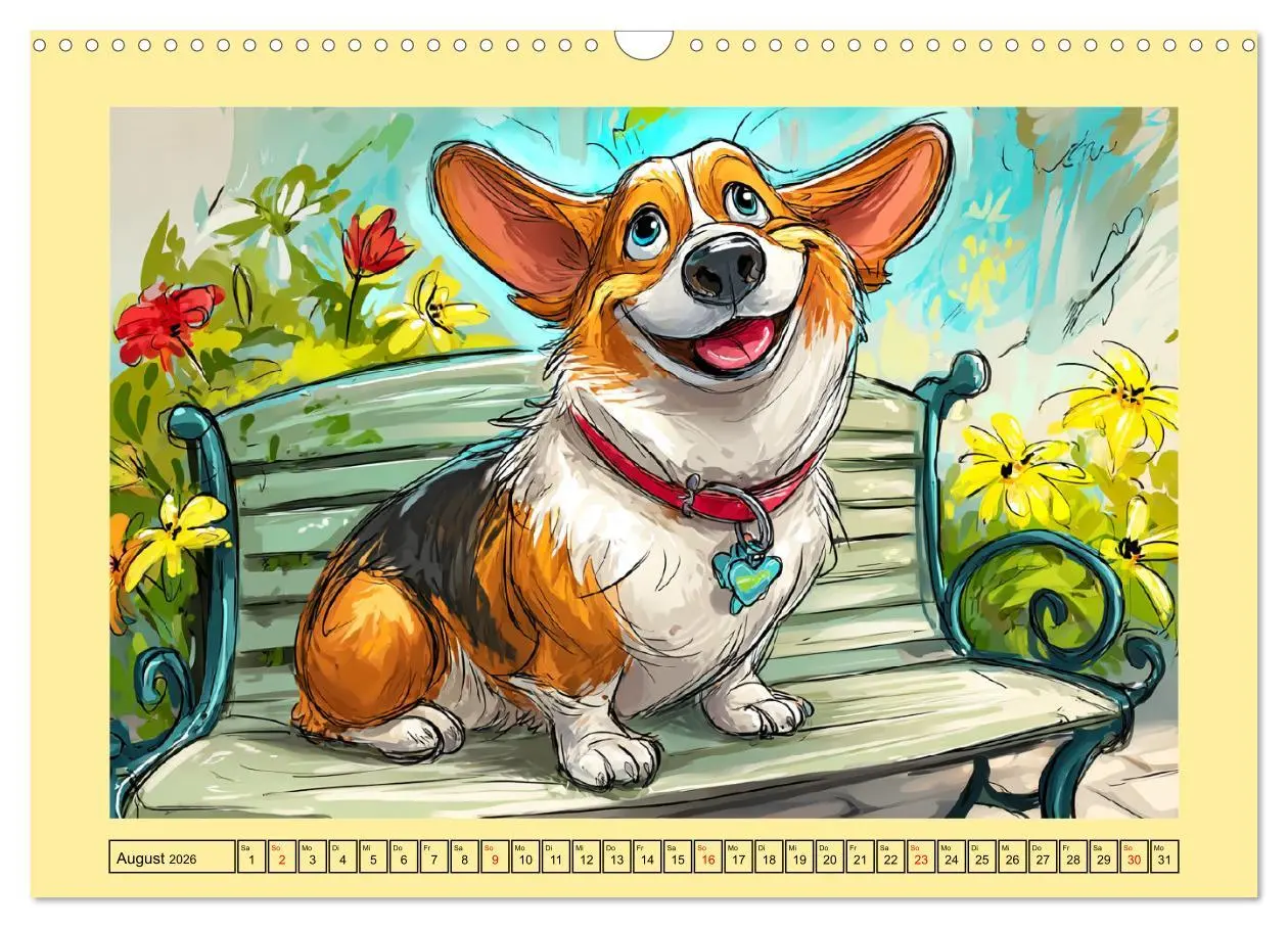 Bild: 9783516596892 | Lustige Corgis. Niedliche Cartoons von glücklichen Hunden...