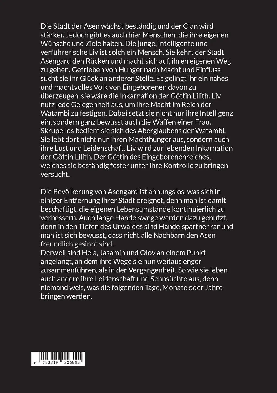 Rückseite: 9783819226892 | Die Saga der vergessenen Stadt | Göttin | Olaf Thumann | Taschenbuch