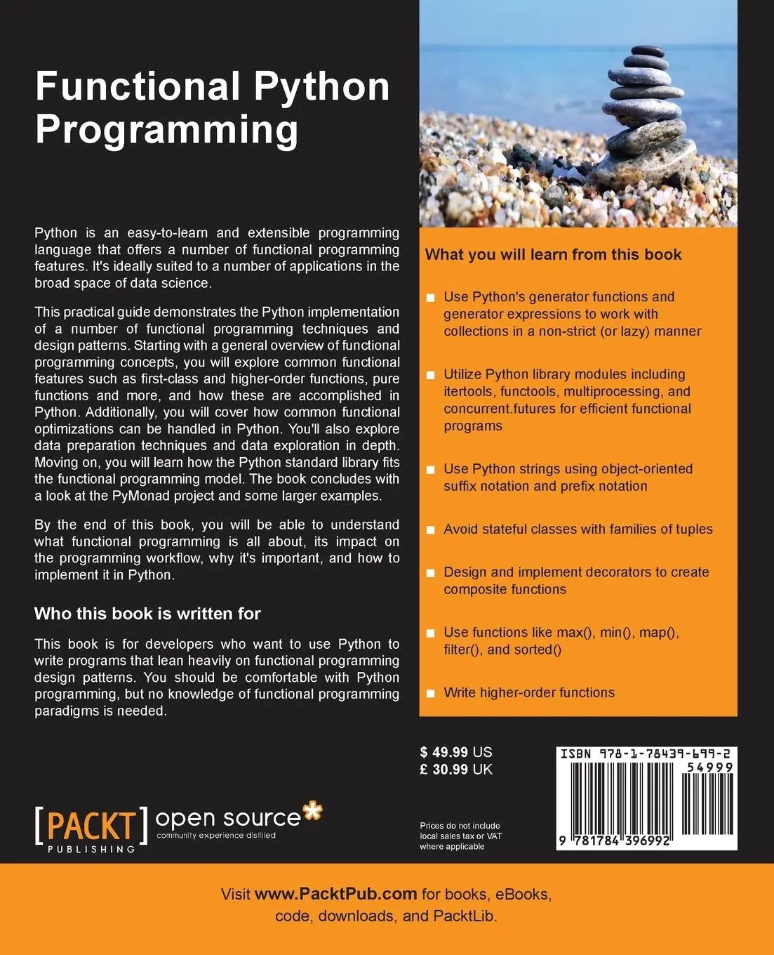 Rückseite: 9781784396992 | Functional Python Programming | Steven F. Lott | Taschenbuch | 2015