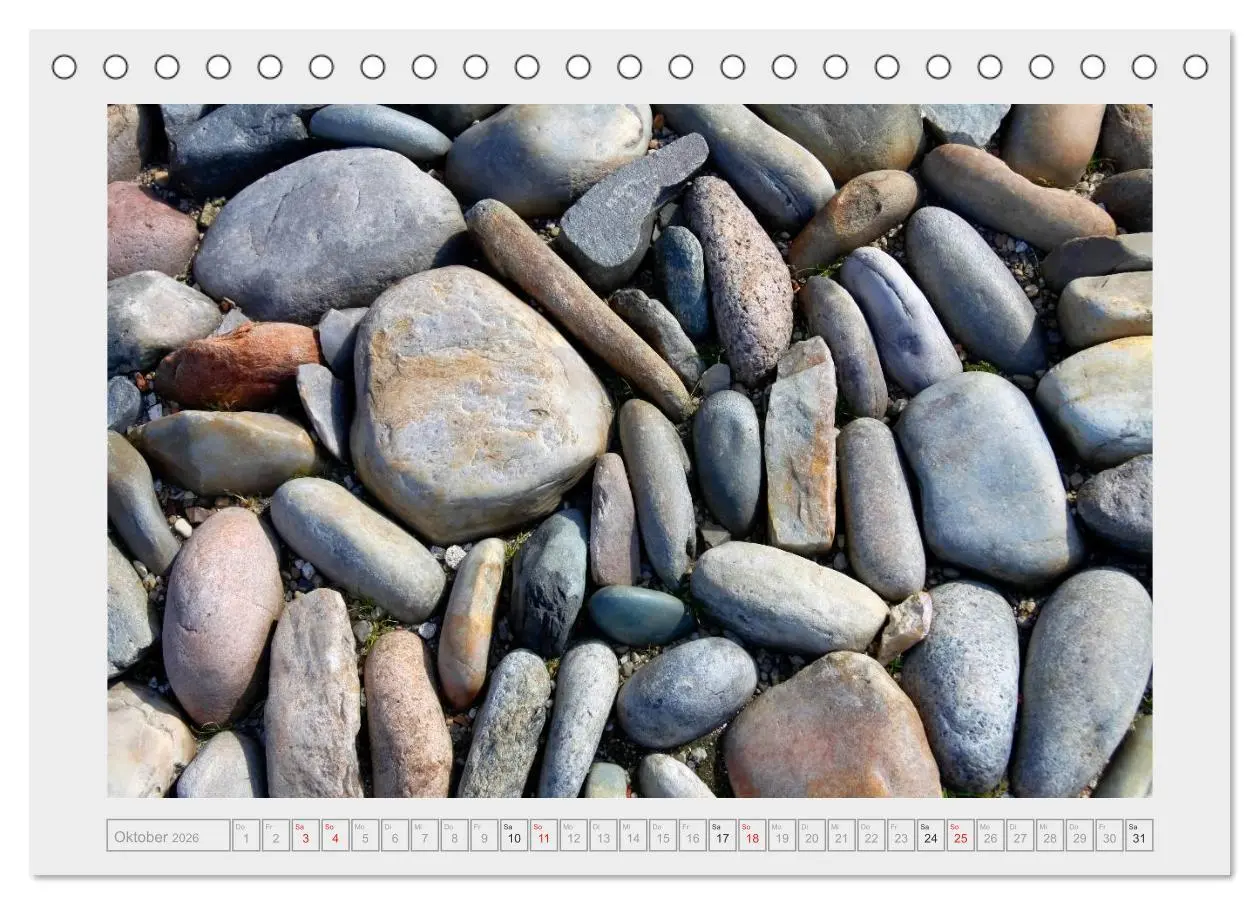 Bild: 9783516036992 | Die Kunst der Steine / 2026 (Tischkalender 2026 DIN A5 quer),...