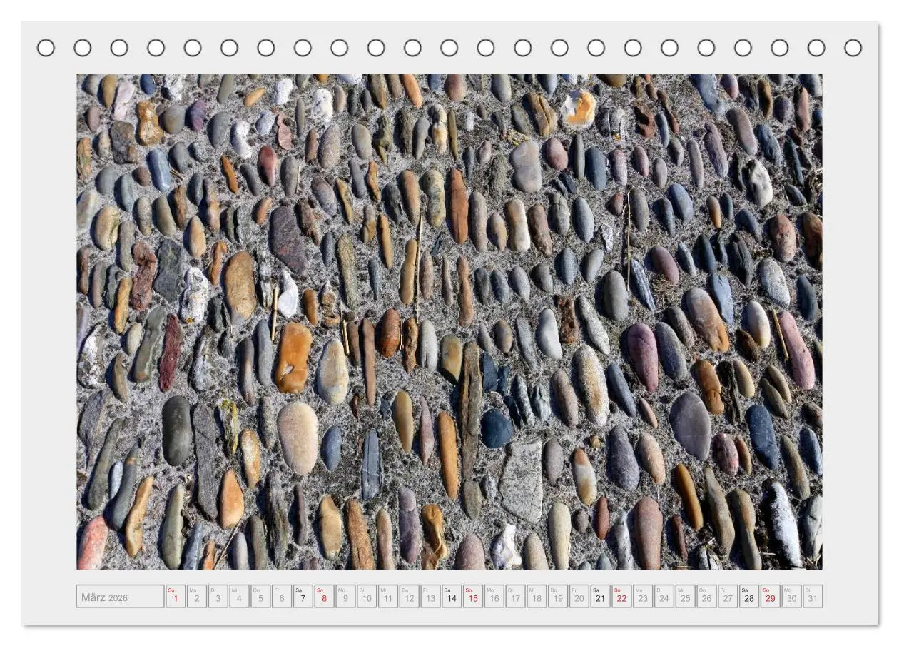 Bild: 9783516036992 | Die Kunst der Steine / 2026 (Tischkalender 2026 DIN A5 quer),...
